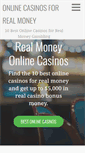 Mobile Screenshot of onlinecasinosforrealmoney.net